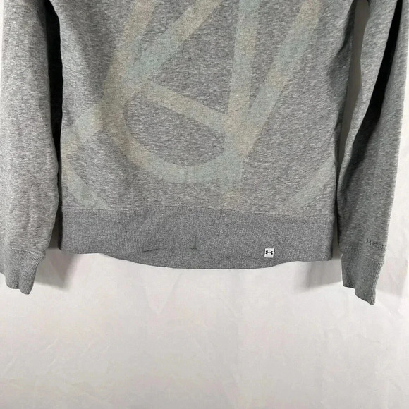 Under Armour Sweater Women's XS Grey Off the Shoulder UA Print Long Sleeve - Picture 3 of 8
